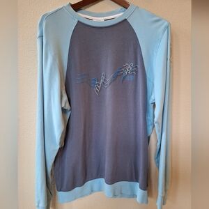 Adidas Beijing 2008 Olympics Long Sleeve Blue Unisex Shirt Size L